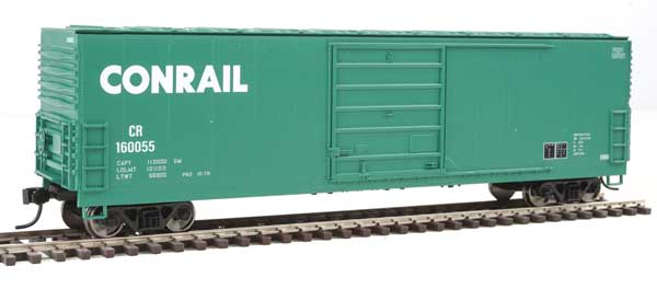 Walthers Mainline 910-1927 50' Boxcar Conrail #160055 (Jade Green, white) HO Scale