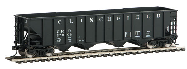 Walthers 910-1965 50' 100 Ton Hopper CRR Clinchfield #57309 (black) HO Scale