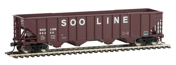 Walthers 910-1973 50' 100 Ton Hopper Soo Line #60356 (Boxcar Red, white) HO Scale