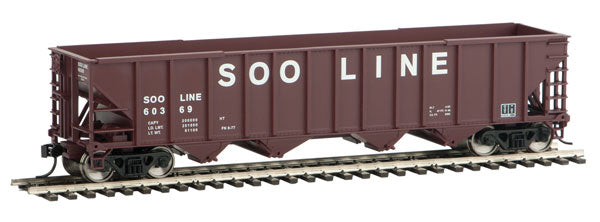 Walthers 910-1974 50' 100 Ton Hopper Soo Line #60369 (Boxcar Red, white) HO Scale