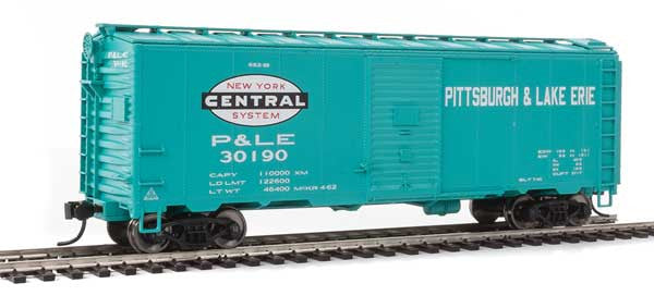 Walthers Mainline 2722 40' AAR Modified 1937 Boxcar Pittsburgh & Lake Erie #30190 (Jade Green, NYC System Logo) HO Scale