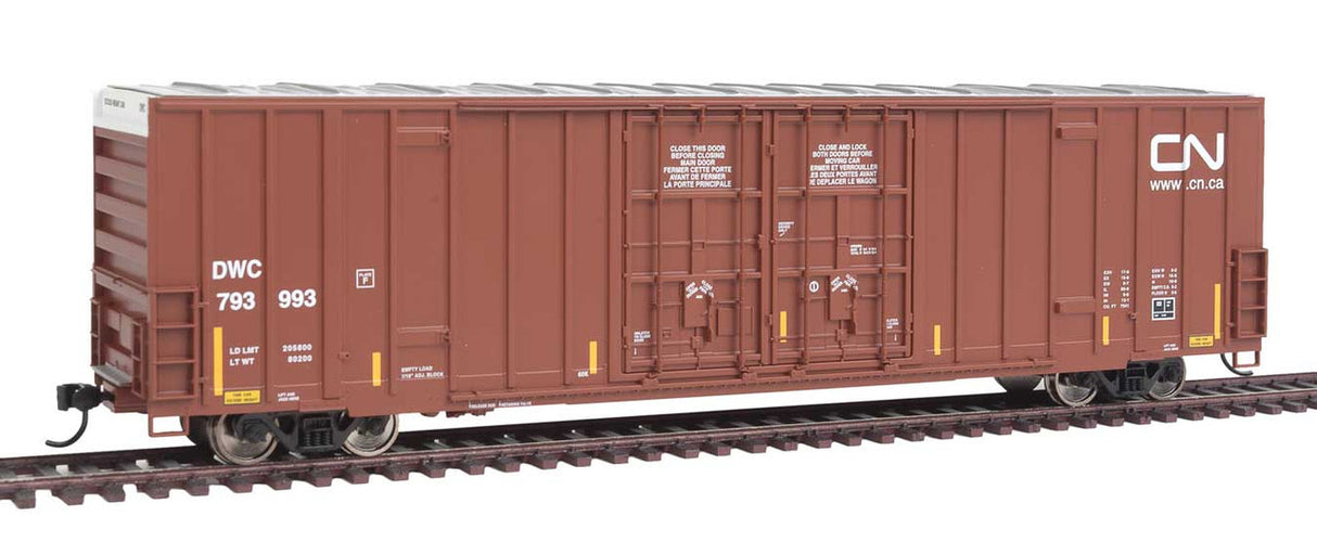 Walthers 910-3010 60' HC High Cube Plate F Boxcar CN Canadian National #793993 HO Scale