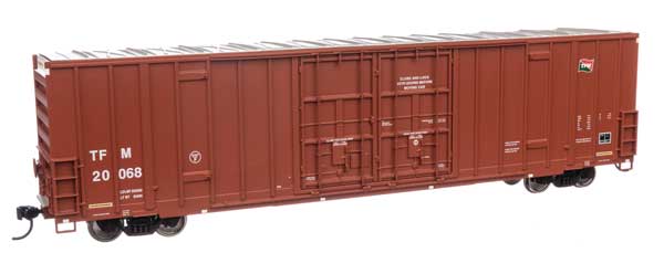 Walthers 910-3036 60' HC High Cube Plate F Boxcar TFM Transportacion Ferroviaria Mexicana #20068 HO Scale