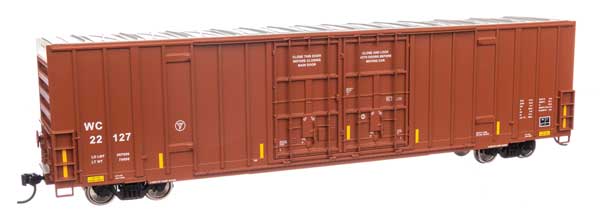 Walthers 910-3050 60' HC High Cube Plate F Boxcar WC Wisconsin Central #22127 HO Scale