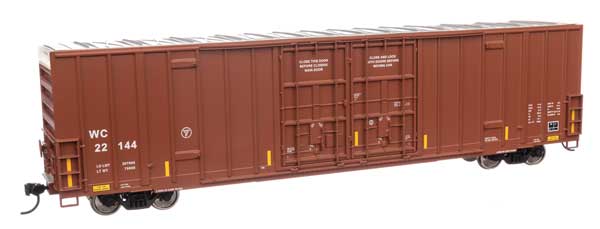 Walthers 910-3051 60' HC High Cube Plate F Boxcar WC Wisconsin Central #22144 HO Scale