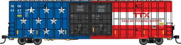 Pre-Order Walthers 910-3126 60' High Cube Plate F Horizontal Post Boxcar TTX #636710 (America 250th Anniversary) HO Scale will ship when it arrives
