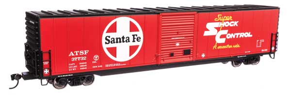 Walthers 910-3352 60' PS SD Auto Parts Boxcar ATSF Atchison, Topeka & Santa Fe #37732 HO Scale