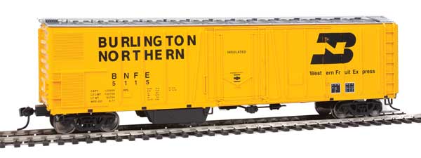 Walthers Mainline 910-3765 50' AAR Mechanical Refrigerator Car - BNFE -Burlington Northern Fruit Express- #5115 HO Scale