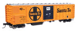 Walthers Mainline 910-3777 50' AAR Mechanical Refrigerator Car - SFRC Santa Fe #56669 HO Scale