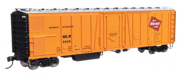 Walthers Mainline 910-3788 50' AAR Mechanical Refrigerator Car - MILW Milwaukee Road #9698 HO Scale