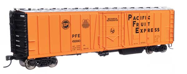 Walthers Mainline 910-3790 50' AAR Mechanical Refrigerator Car - PFE Pacific Fruit Express #450043 HO Scale