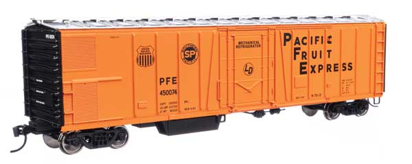 Walthers Mainline 910-3791 50' AAR Mechanical Refrigerator Car - PFE Pacific Fruit Express #450074 HO Scale