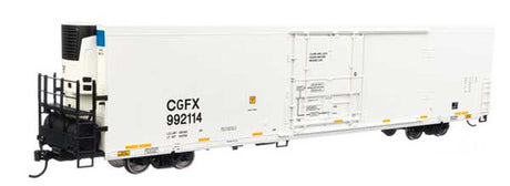 Walthers 910-4119 72' Modern Refrigerator Boxcar Cedar Grove Logistics, LLC CGFX #992114 HO Scale