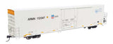 Walthers 910-4156 72' Modern Refrigerator Boxcar UP Union Pacific ARMN #112047 white, high reporting mark, Cold Connect logo HO Scale