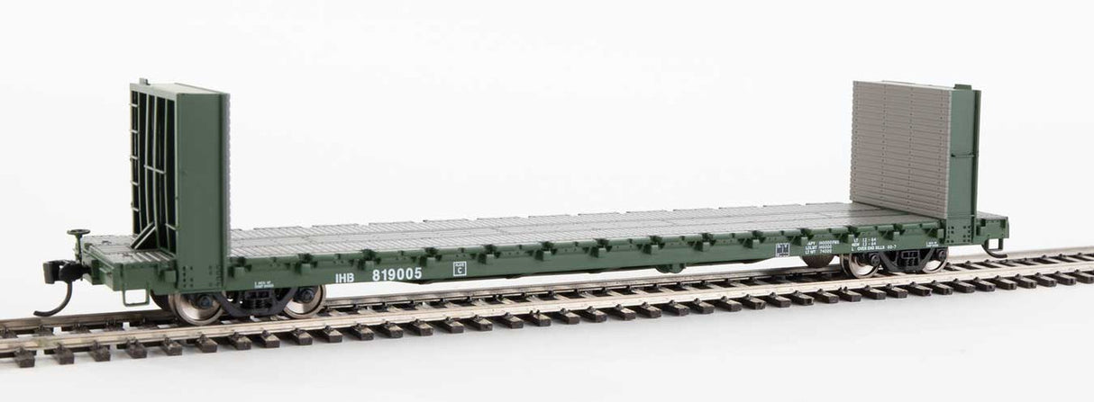 Walthers 910-5810 60' Pullman-Standard Bulkhead Flatcar (48' IL) IHB - Indiana Harbor Belt #819005 HO Scale