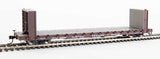 Walthers 910-5818 60' Pullman-Standard Bulkhead Flatcar (48' IL) PTTX - Trailer-Train #90595 (brown) HO Scale