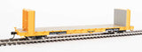 Walthers 910-5824 60' Pullman-Standard Bulkhead Flatcar (48' IL) PTTX - Trailer-Train #92336 (yellow) HO Scale