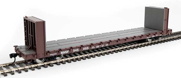 Walthers 910-5860 60' Pullman-Standard Bulkhead Flatcar (48' IL) BNSF #545104 HO Scale