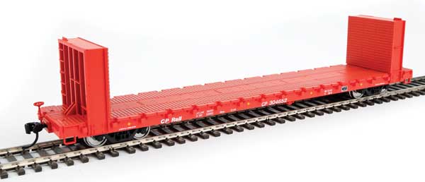 Walthers 910-5869 60' Pullman-Standard Bulkhead Flatcar (48' IL) CP Canadian Pacific #304652 HO Scale