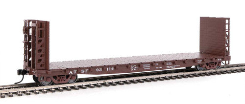 Walthers 5902 53' GSC Bulkhead Flatcar ATSF Santa Fe #93114 (Boxcar Red) HO Scale 910-5902