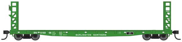 Walthers 5904 53' GSC Bulkhead Flatcar BN - Burlington Northern #616006 (Cascade Green) HO Scale 910-5904