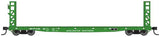 Walthers 5904 53' GSC Bulkhead Flatcar BN - Burlington Northern #616006 (Cascade Green) HO Scale 910-5904