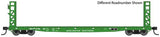 Walthers 5905 53' GSC Bulkhead Flatcar BN - Burlington Northern #616022 (Cascade Green) HO Scale 910-5905