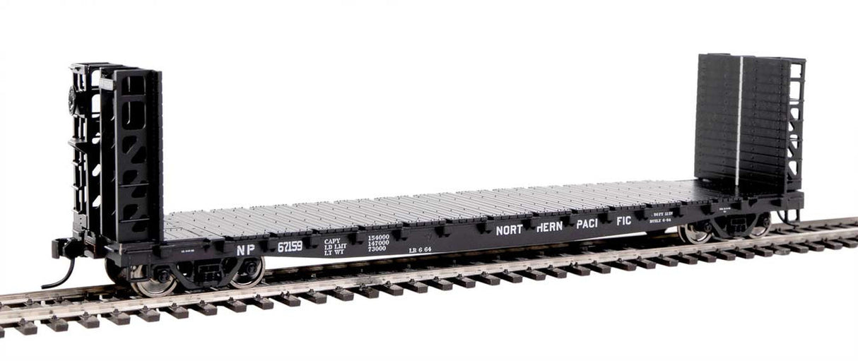 Walthers 5912 53' GSC Bulkhead Flatcar NP - Northern Pacific #67159 (black) HO Scale 910-5912