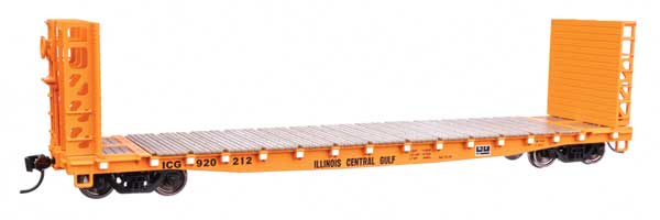 Walthers Mainline 5931 53' GSC Bulkhead Flatcar ICG Illinois Central Gulf #920212 HO Scale 910-5931