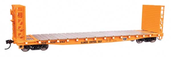 Walthers Mainline 5933 53' GSC Bulkhead Flatcar ICG Illinois Central Gulf #920292 HO Scale 910-5933