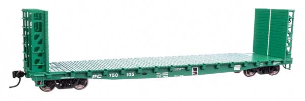 Walthers Mainline 5934 53' GSC Bulkhead Flatcar PC Penn Central #750105 HO Scale 910-5934
