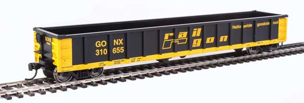 Walthers Mainline 910-6228 53' Railgon GONX - Railgon #310655  (SCALE=HO)  Part # 910-6228