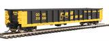 Walthers Mainline 910-6283 53' Railgon Railgon GONX #310600 (as-built; black, yellow) HO Scale