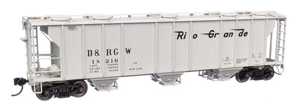 Walthers 910-7055 50' PS-2 Covered Hopper D&RGW Denver & Rio Grande Western #18216 HO Scale