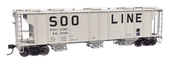 Walthers 910-7057 50' PS-2 Covered Hopper Soo Line #70086 HO Scale