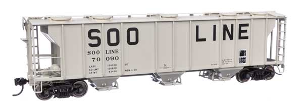 Walthers 910-7058 50' PS-2 Covered Hopper Soo Line #70090 HO Scale