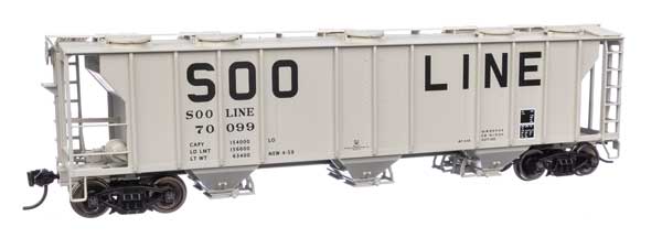 Walthers 910-7059 50' PS-2 Covered Hopper Soo Line #70099 HO Scale