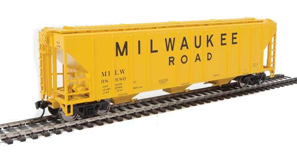 Walthers 910-7468 PS 4427 Covered Hopper MILW - Milwaukee Road #98680 HO Scale