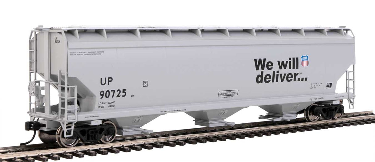 Walthers Mainline 910-7734 UP - Union Pacific #90725 60' NSC 5150 3 Bay Covered Hopper HO Scale