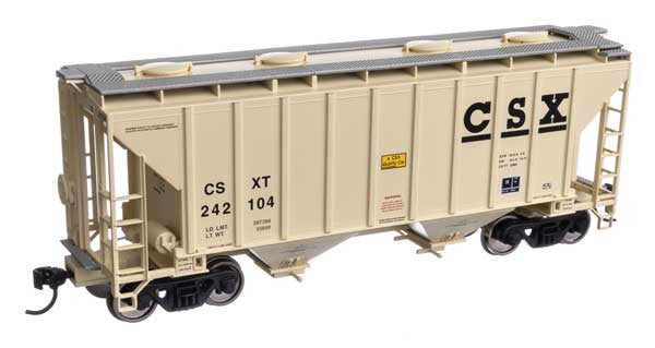 Walthers 910-7980 37' Covered Hopper CSXT - CSX #242104 HO Scale