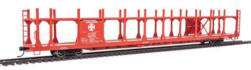 Walthers 910-8002 89' Flatcar w/Bi-Level Open Auto Rack ATSF - Atchison, Topeka & Santa Fe #88710 HO Scale