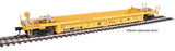 Walthers 910-8409 Thrall Rebuilt 40' Well Car TTX DTTX #53125 (yellow, black, small red TTX and Next Road logo, yellow consp)) HO Scale