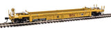 Walthers 910-8419 Thrall Rebuilt 40' Well Car TTX DTTX #53349 (yellow, black, large red TTX Forward Thinking logo, yellow co) HO Scale