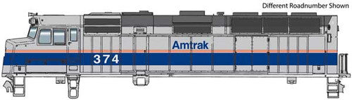 Walthers Mainline 910-19468 EMD F40PH Amtrak(R) #401 (Phase IV; silver, Wide Blue, Thin Red, White Stripes) ESU Sound and DCC HO Scale