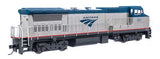 Walthers 19559 GE Dash 8-32BWH - Amtrak #501 (Phase V, Modern Logo; Amtrak Blue, Platinum Mist) DCC & Sound HO Scale