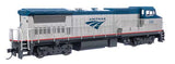 Walthers 19560 GE Dash 8-32BWH - Amtrak #504 (Phase V, Modern Logo; Amtrak Blue, Platinum Mist) DCC & Sound HO Scale