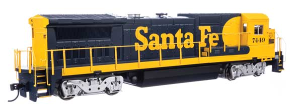 Walthers 19568 GE Dash 8-32BWH - ATSF Santa Fe #7449 (blue, yellow) HO Scale