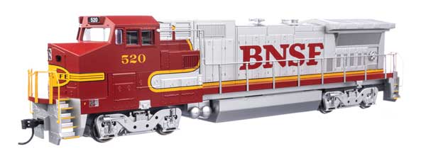 Walthers 19570 GE Dash 8-32BWH - BNSF Burlington Northern Santa Fe #520 (silver, red) HO Scale