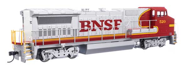 Walthers 19570 GE Dash 8-32BWH - BNSF Burlington Northern Santa Fe #520 (silver, red) HO Scale