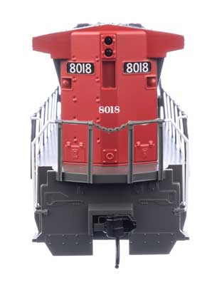 Walthers 19572 GE Dash 8-32BWH - SP Southern Pacific #8018 (gray, red, white; large SP on nose) HO Scale